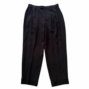 Everlane Black Pleated Cuffed Trouser Pant 8